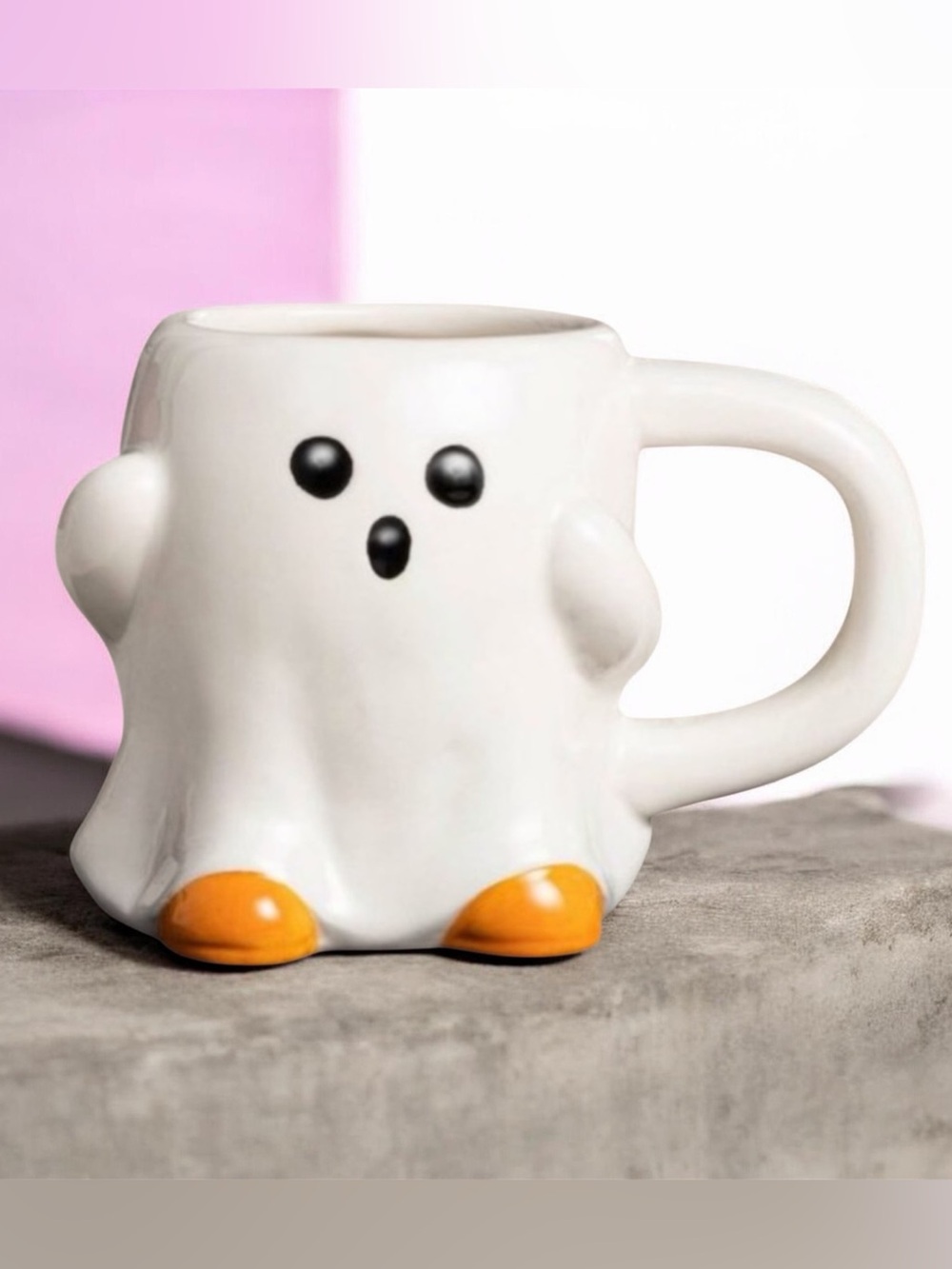 Hyde & Eek Earthenware Ghost Mug 11 oz.
